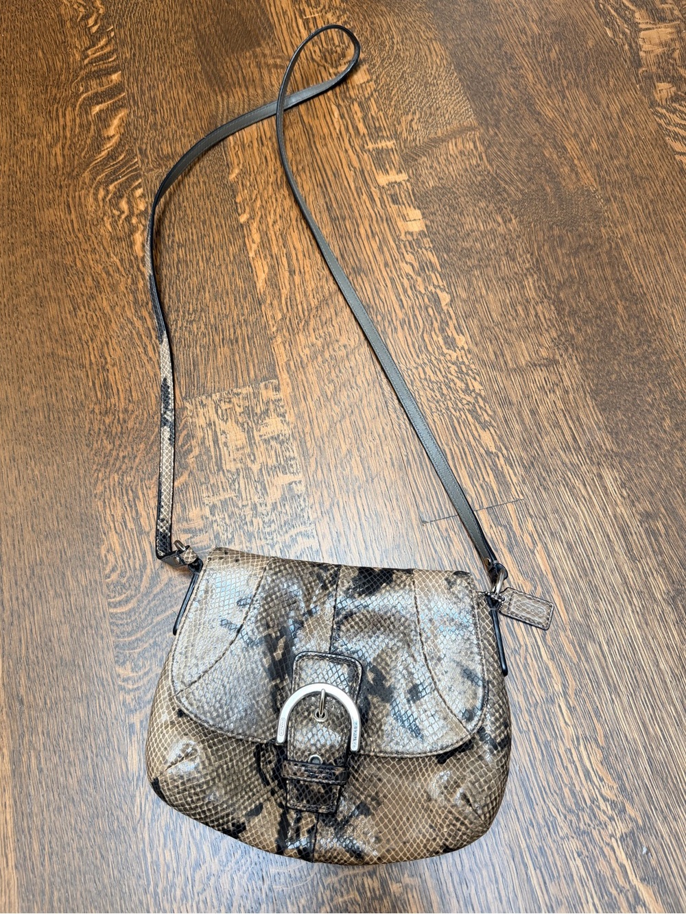 Y2K Vintage 2000’S COACH Exotic Soho Phython Mini Leather Crossbody Bag Purse - Picture 13 of 16